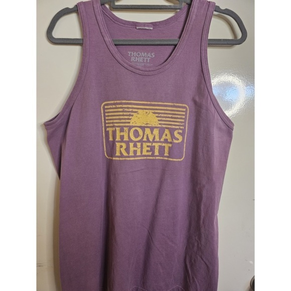 Thomas Rhett Official Concert Tour Graphic‎ Tank Top in Washed Purple Unisex M